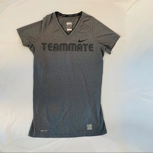 Nike Teammate Grey Stretch Top XS